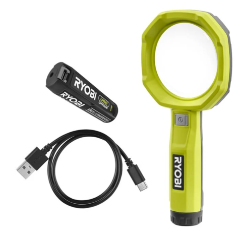 Ryobi RML4-120G 4V Akumulátorové zväčšovacie svetlo USB Lítium (1 x 2,0Ah)