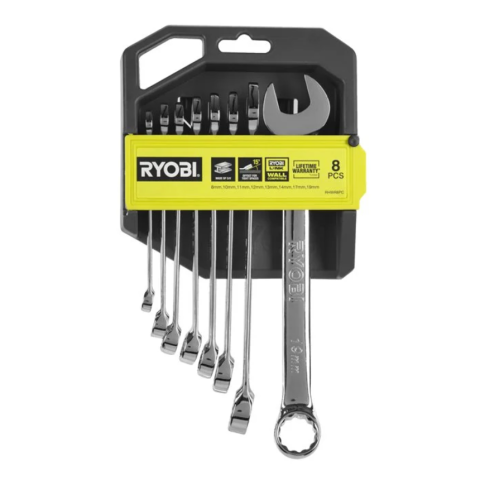 Ryobi RHWR8PC 8-dielna sada račne a nástrčných kľúčov