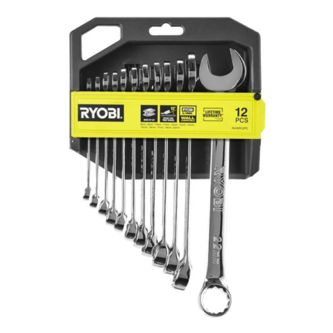 Ryobi RHWR12PC 12-dielna sada račne a nástrčných kľúčov